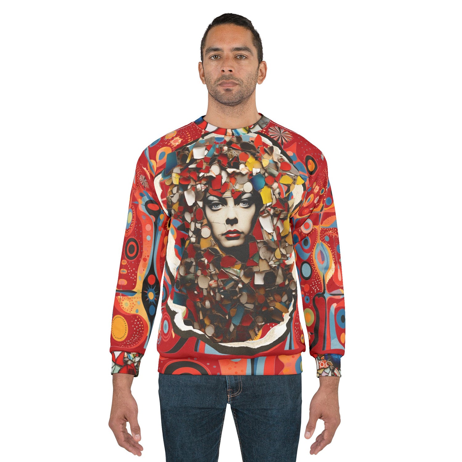 Playing in the Stratosphere Art Nouveau Unisex Sweatshirt (Gold Label)