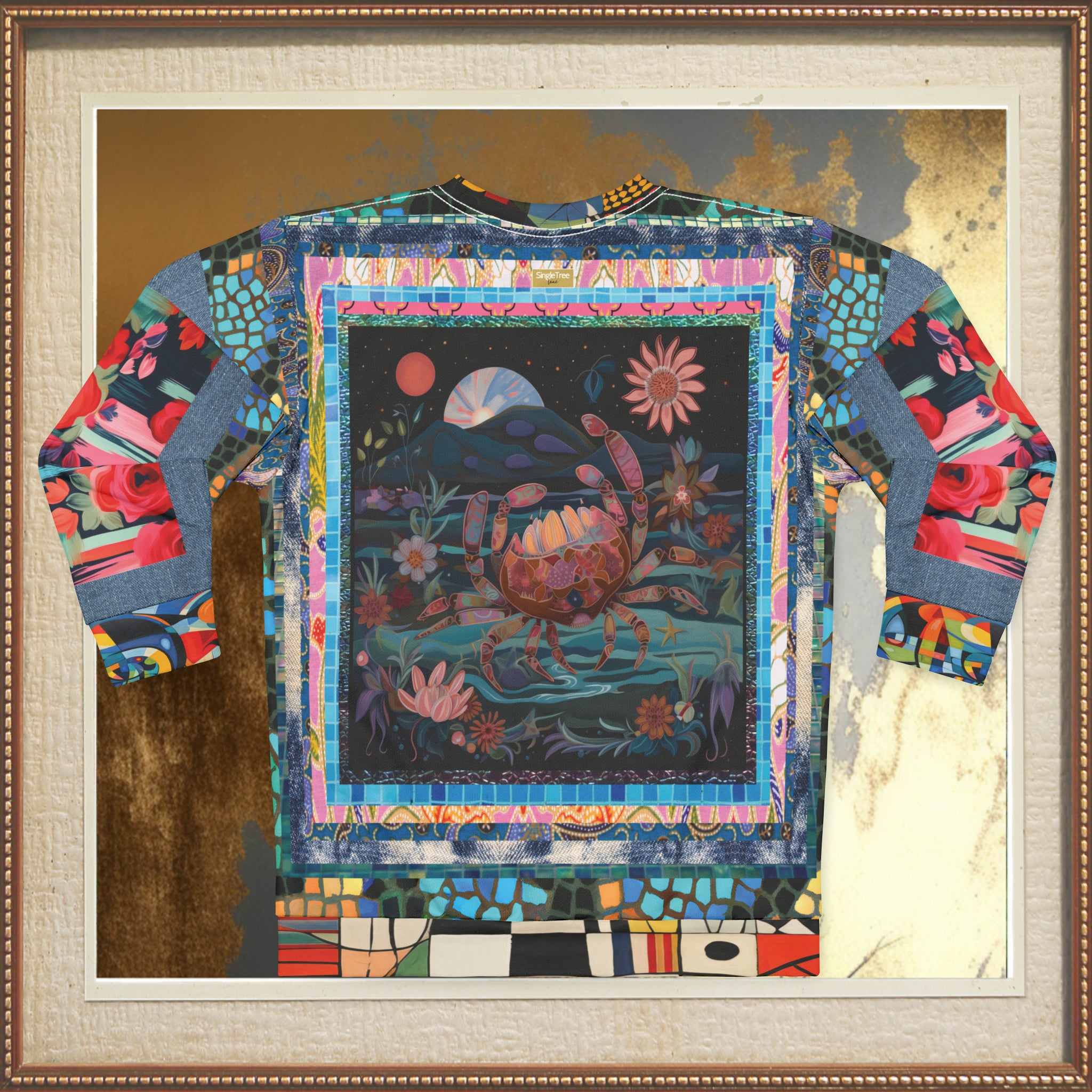 Crab of the Full Moon in Fantasy Unisex Sweatshirt (Gold Label)