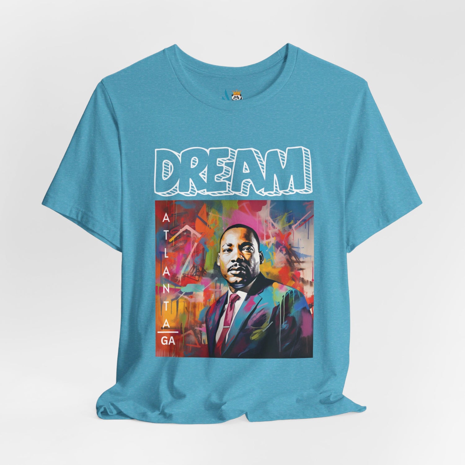 MLK Jr Dream Graffiti Art Unisex Short Sleeve Tee