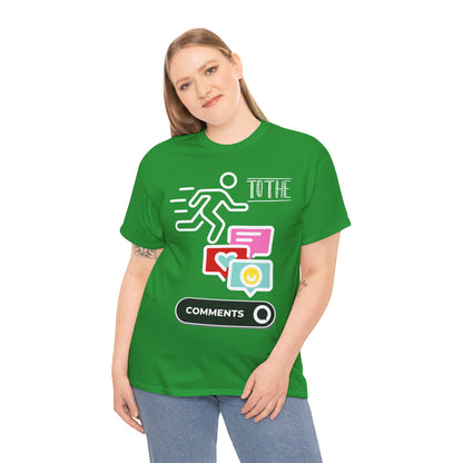 Straight to the Comments Heavyweight Unisex Tee