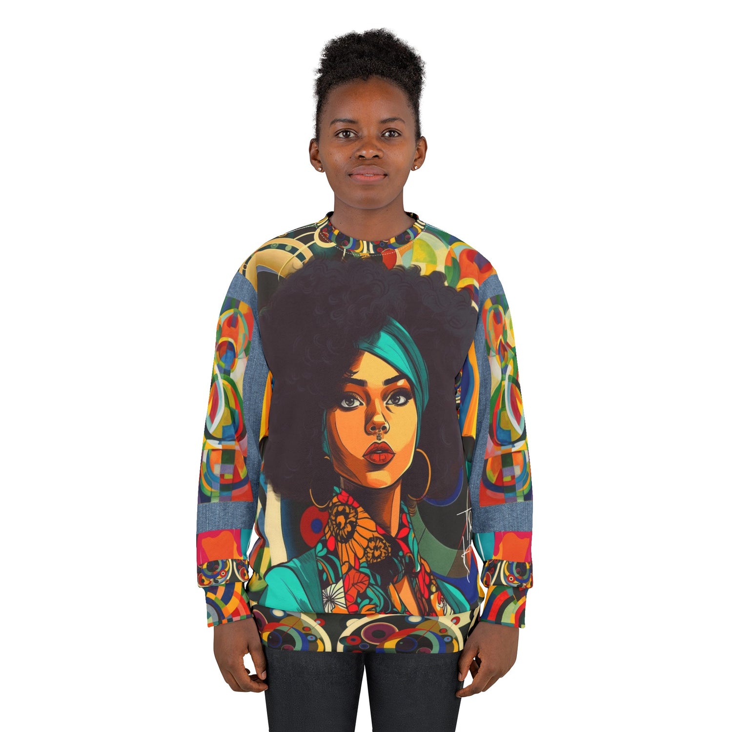 Sudadera unisex Afro Queen-Solace Girl Edition