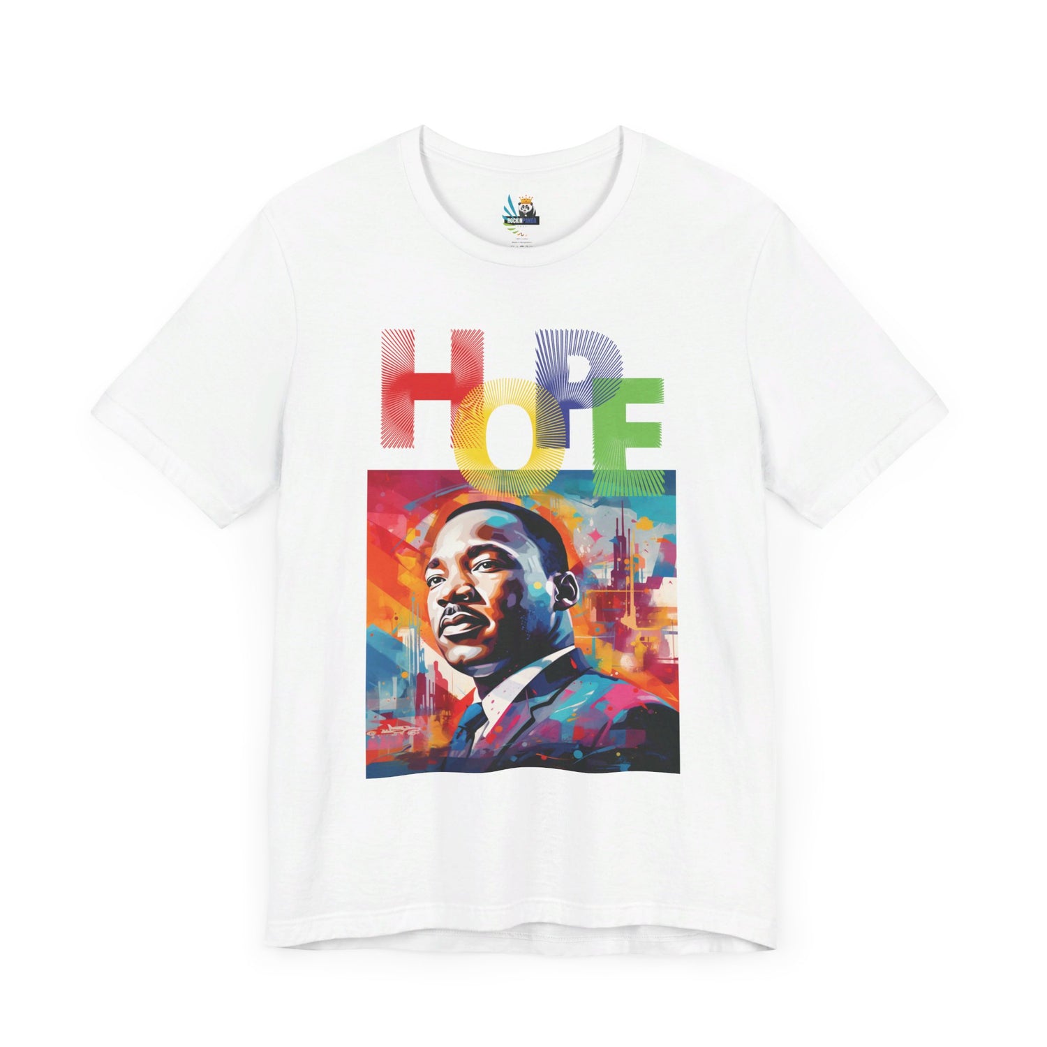 MLK Jr Hope Graffiti Art Unisex Short Sleeve Tee