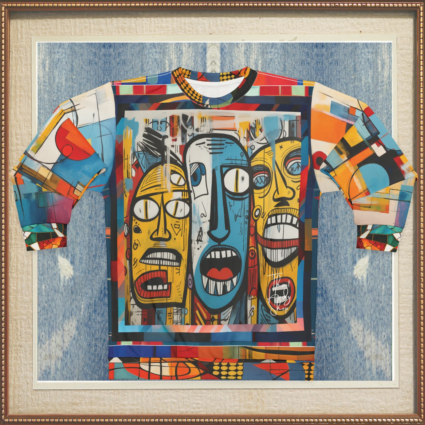 Three Lost Souls Abstract Graffiti Art Unisex Sweatshirt