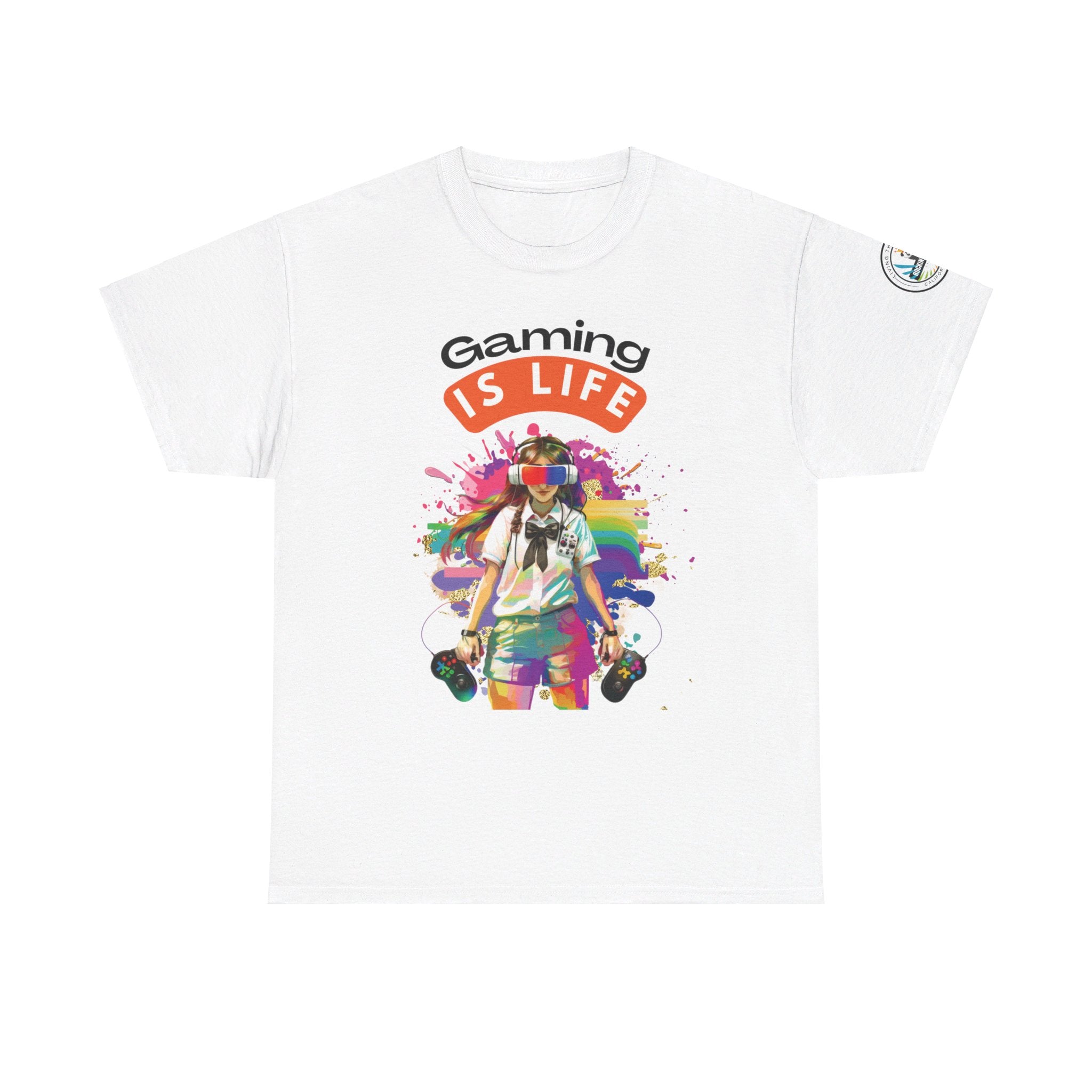 Gaming is Life - Girl Gamer Unisex Heavy Cotton Tee