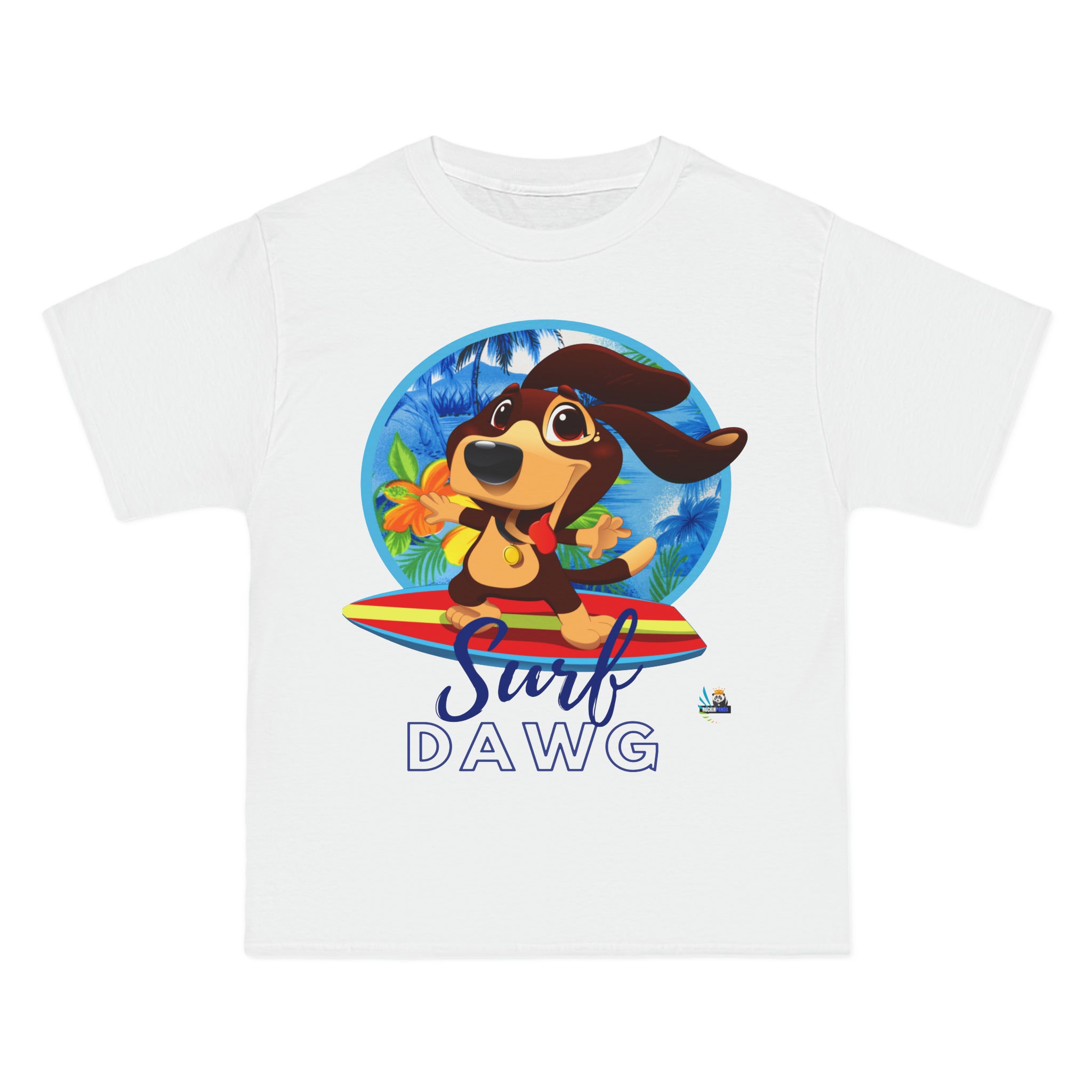 Camiseta pesada estilo hawaiano Surf Dawg