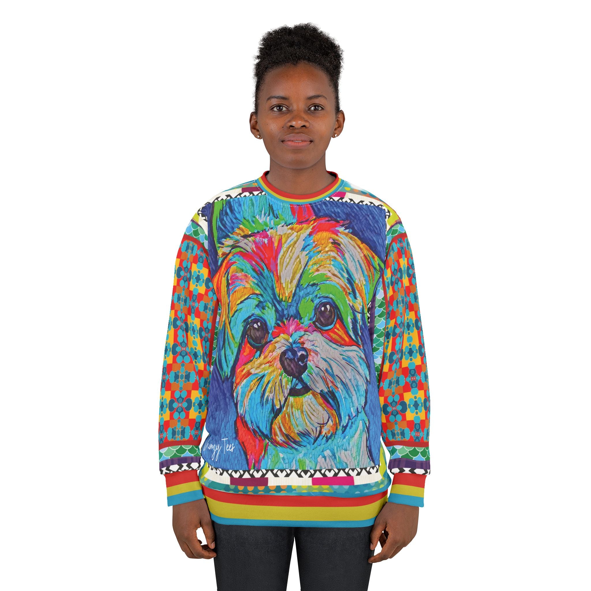 Mister Dungaree Graffiti Dog Art Unisex Sweatshirt (Gold Label)