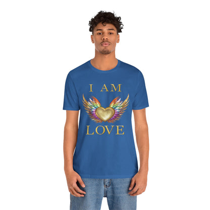 I am Love Angel Wings Short Sleeve Tee