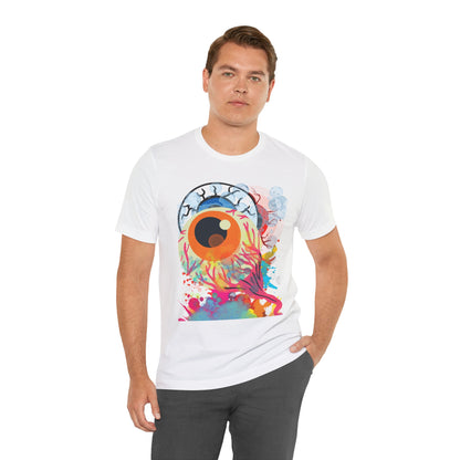 Eyes in Abstract Unisex Short Sleeve Tee