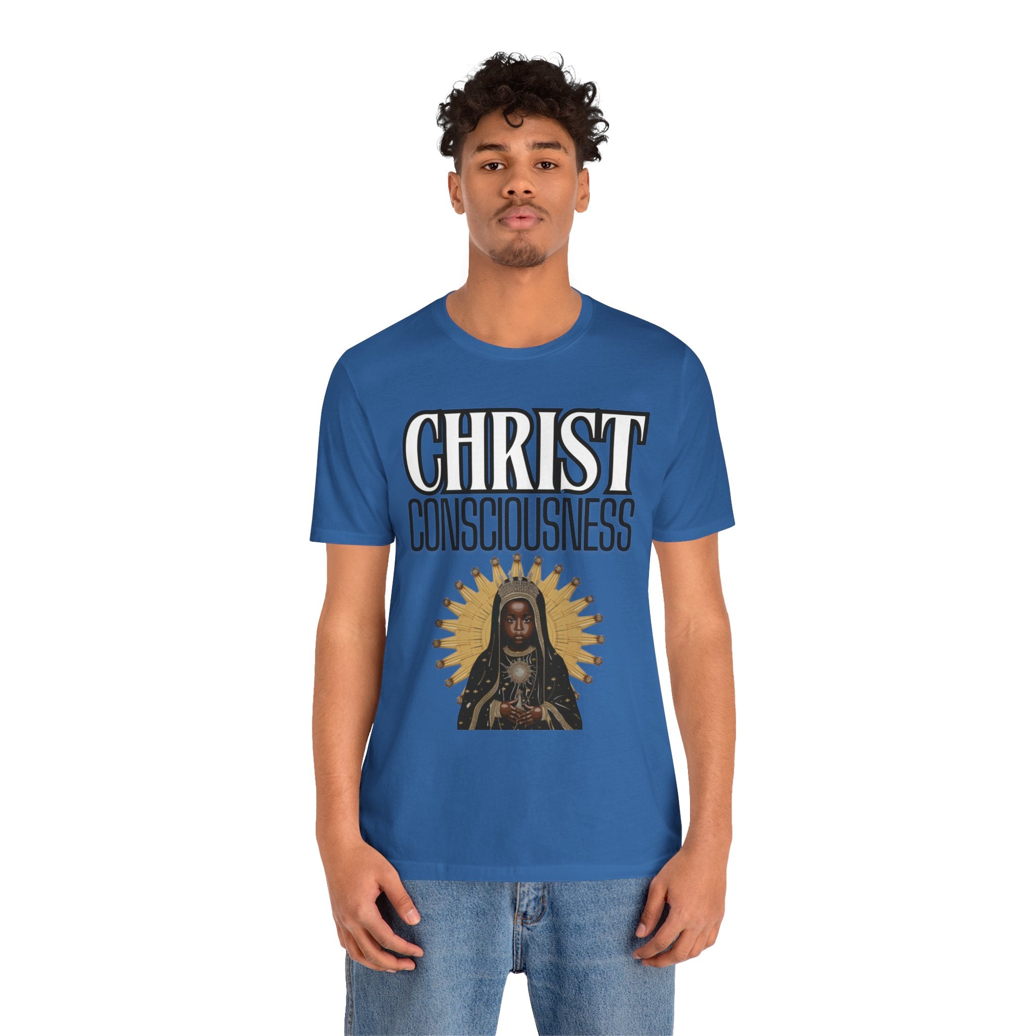 Christ Consciousness - Black Baby Jesus Unisex Short Sleeve Tee