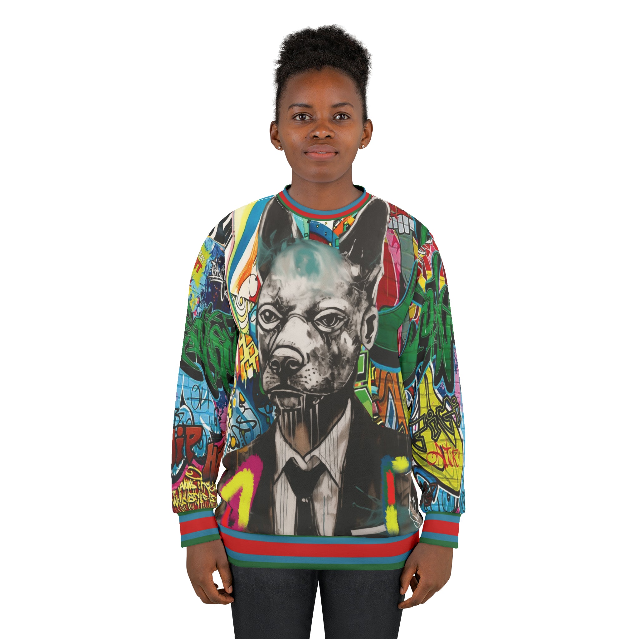 Dog Man Prophecies Graffiti Art Unisex Sweatshirt (Gold Label)