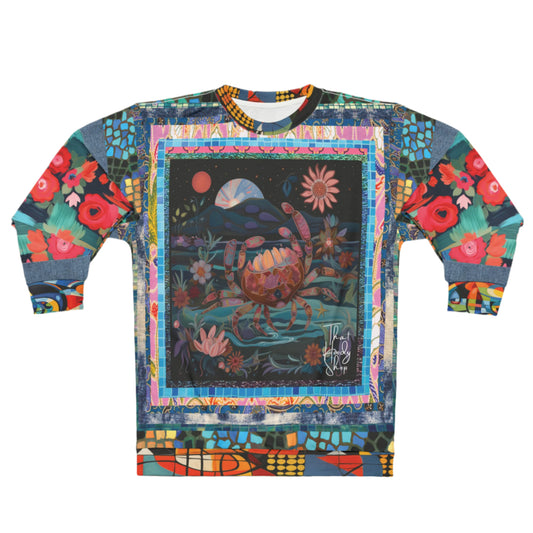 Crab of the Full Moon in Fantasy Unisex Sweatshirt (Gold Label)