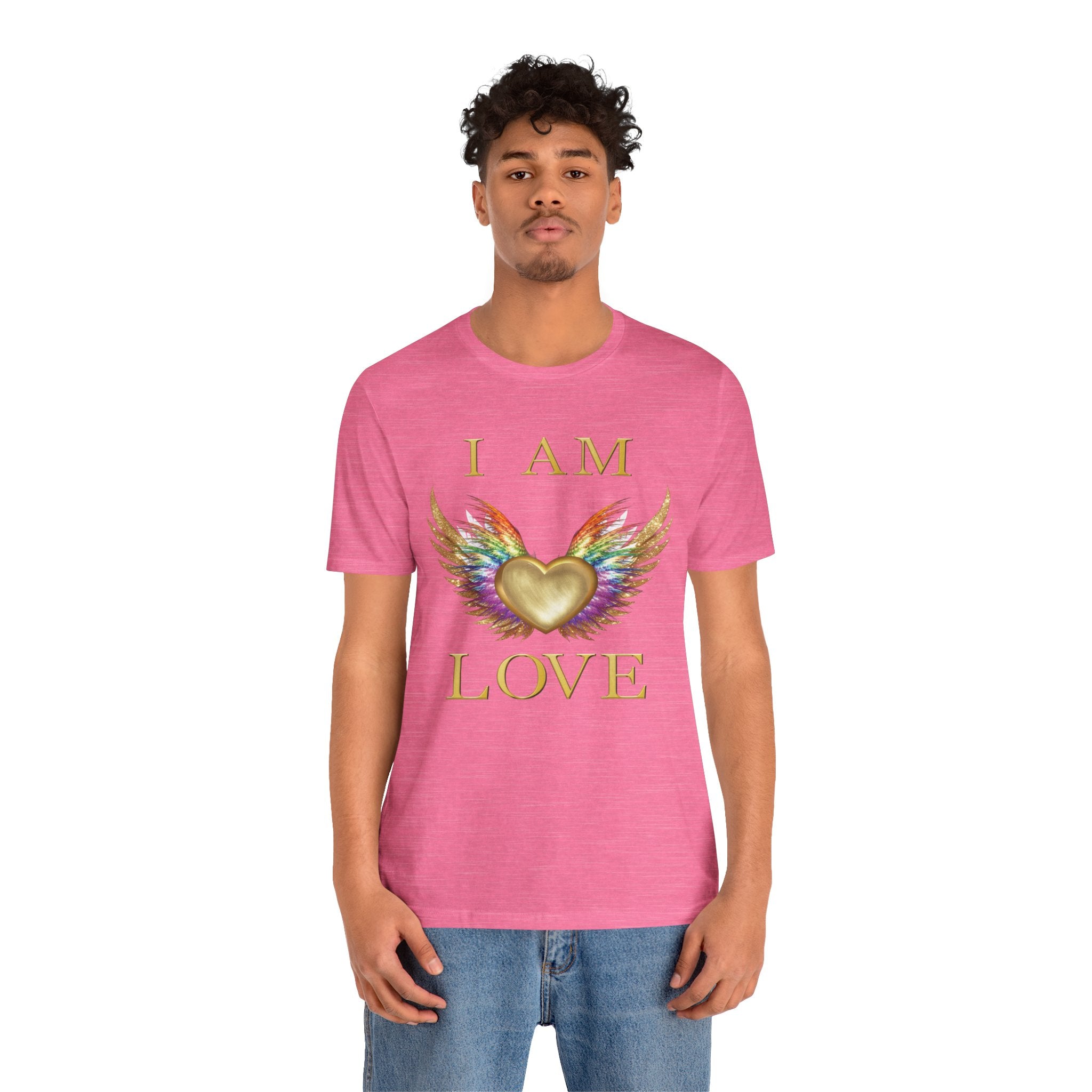 I am Love Angel Wings Short Sleeve Tee