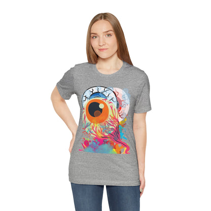 Eyes in Abstract Unisex Short Sleeve Tee