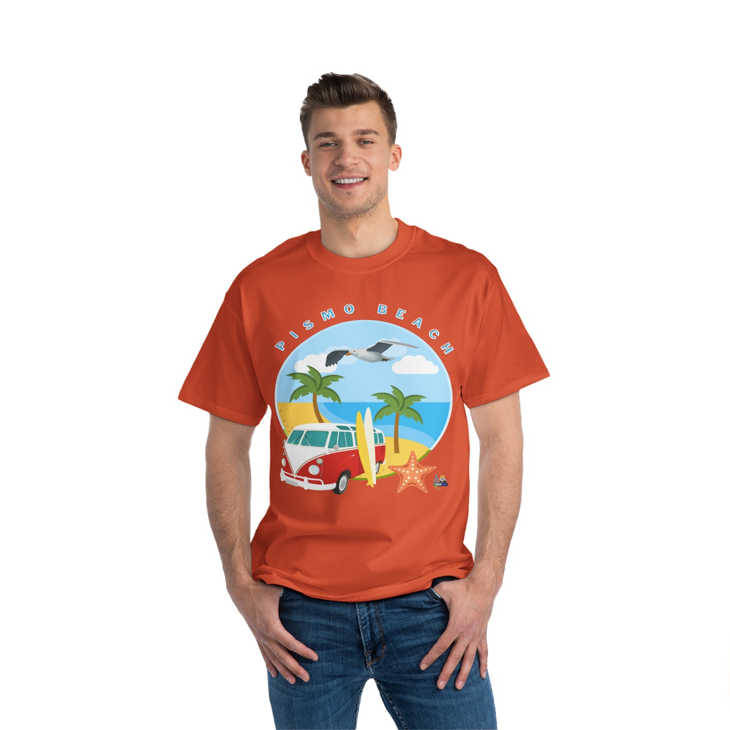 Camiseta de peso pesado Surf Pismo Beach California