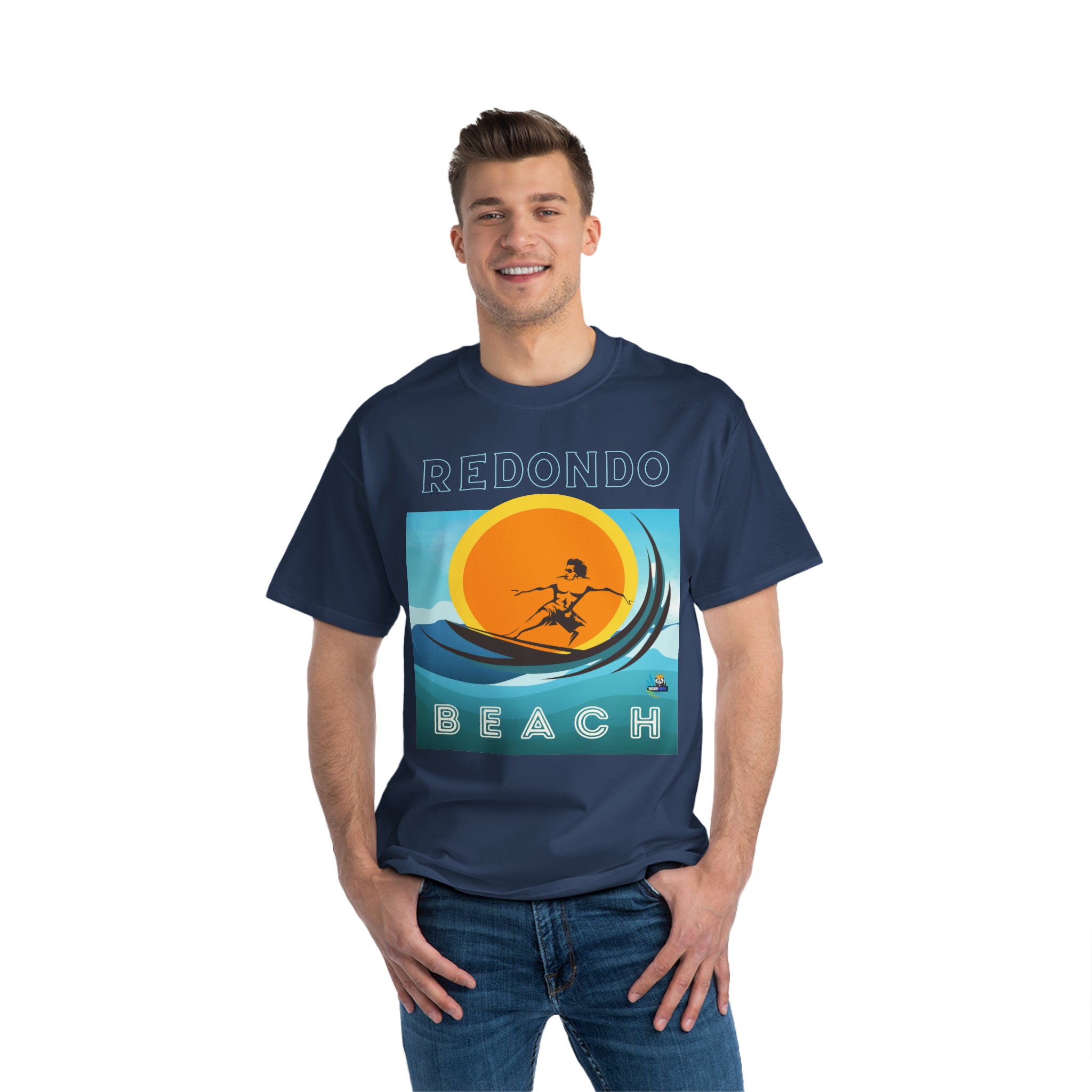 Camiseta de peso pesado Surf Redondo Beach