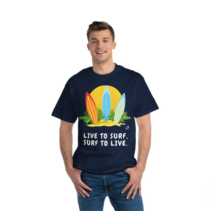 Camiseta pesada Live to Surf