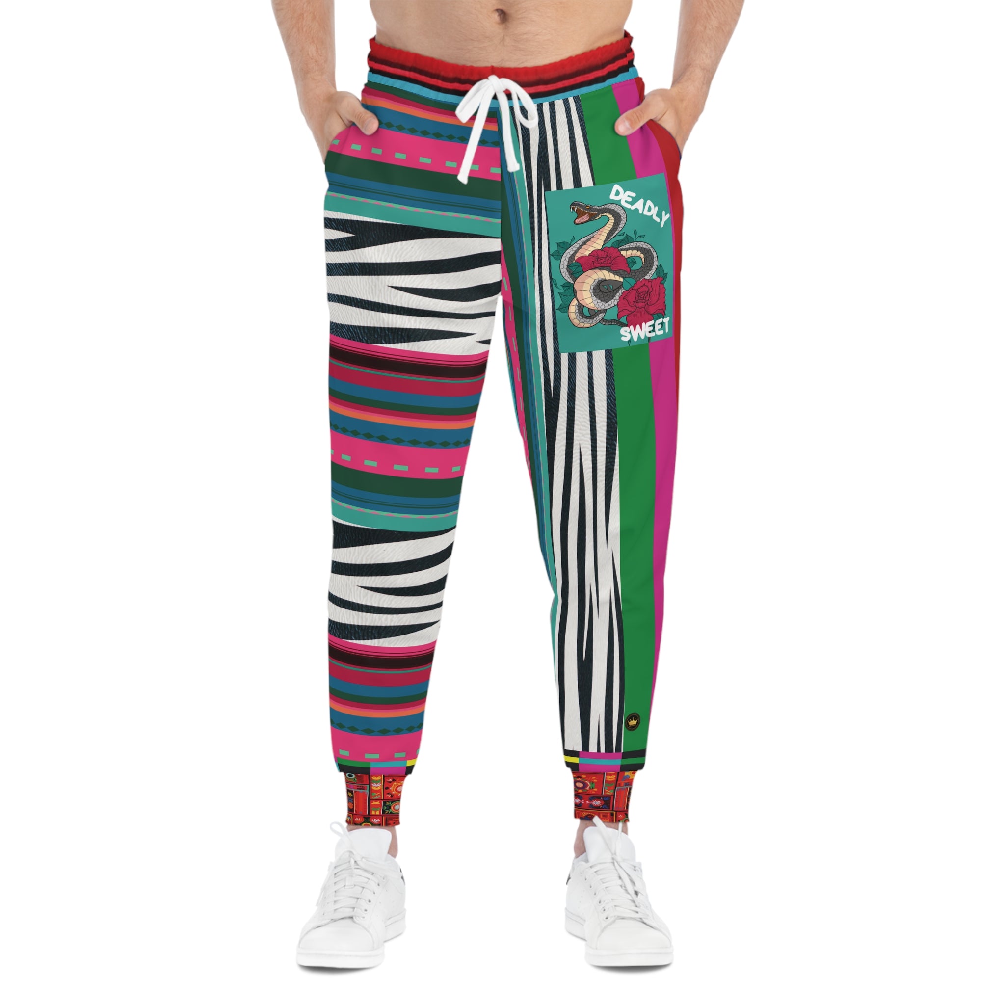 Deadly Sweet Snake Bite Floral Eco-Poly Unisex Joggers