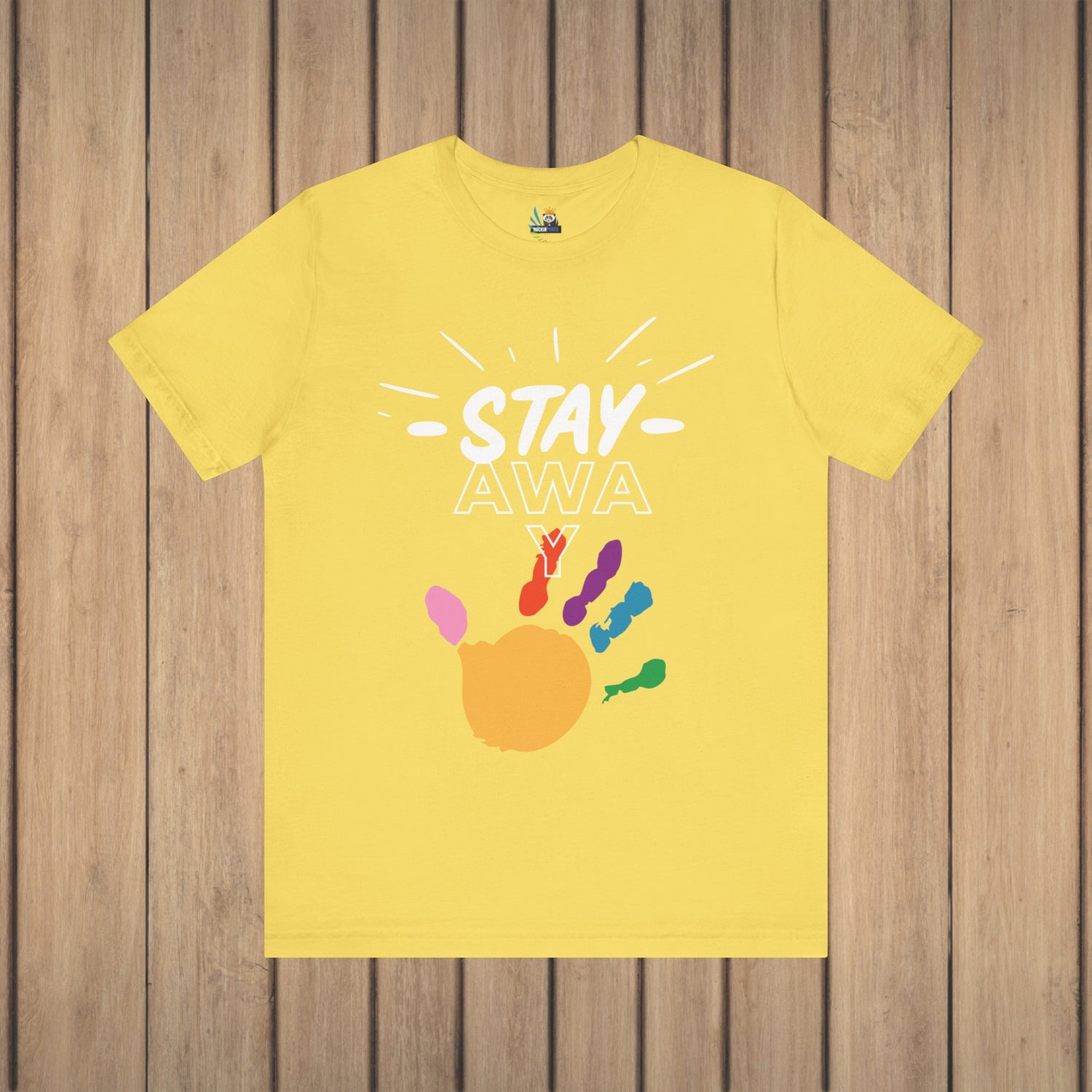 Stay Away Rainbow Hand Unisex Short Sleeve Tee