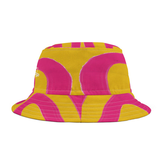 The Squiggly Wiggly Vibrant Tie-Dye Bucket Hat
