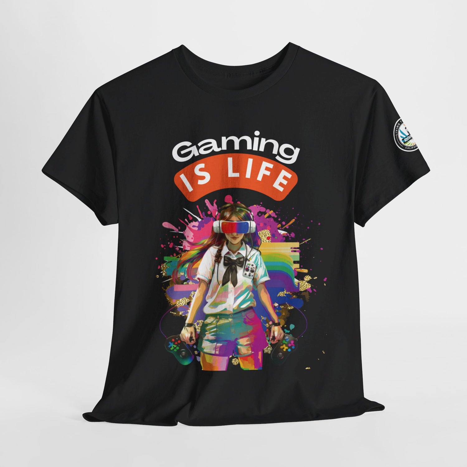 Gaming is Life - Girl Gamer Unisex Heavy Cotton Tee