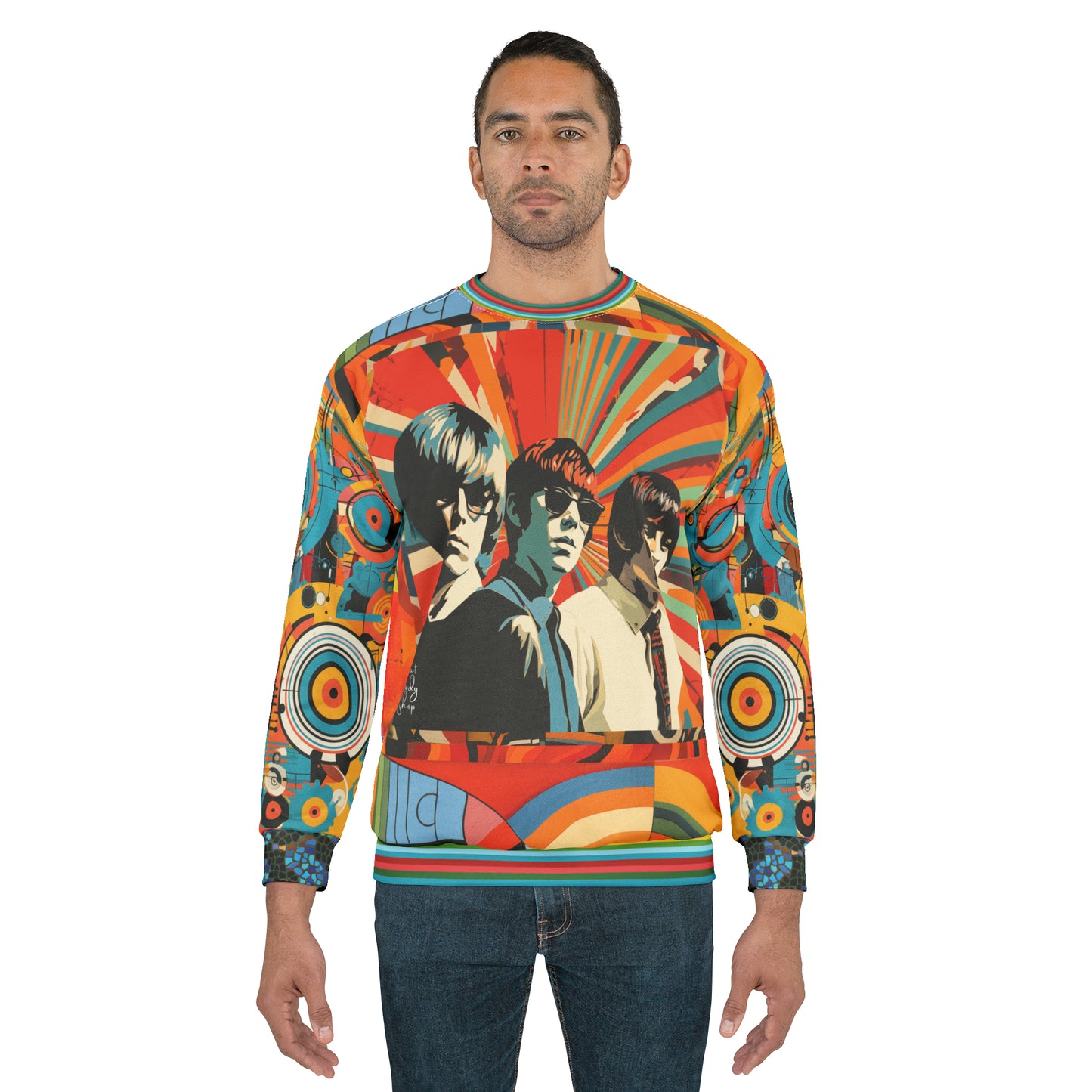 Nod to the Mod Squad Pop Art Unisex Sweatshirt