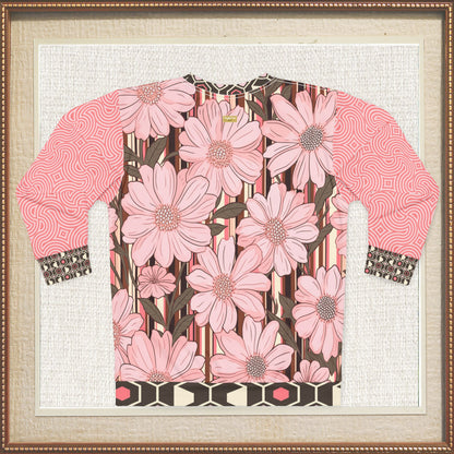 Fantasy in Pink Floral Unisex Sweatshirt (Gold Label)