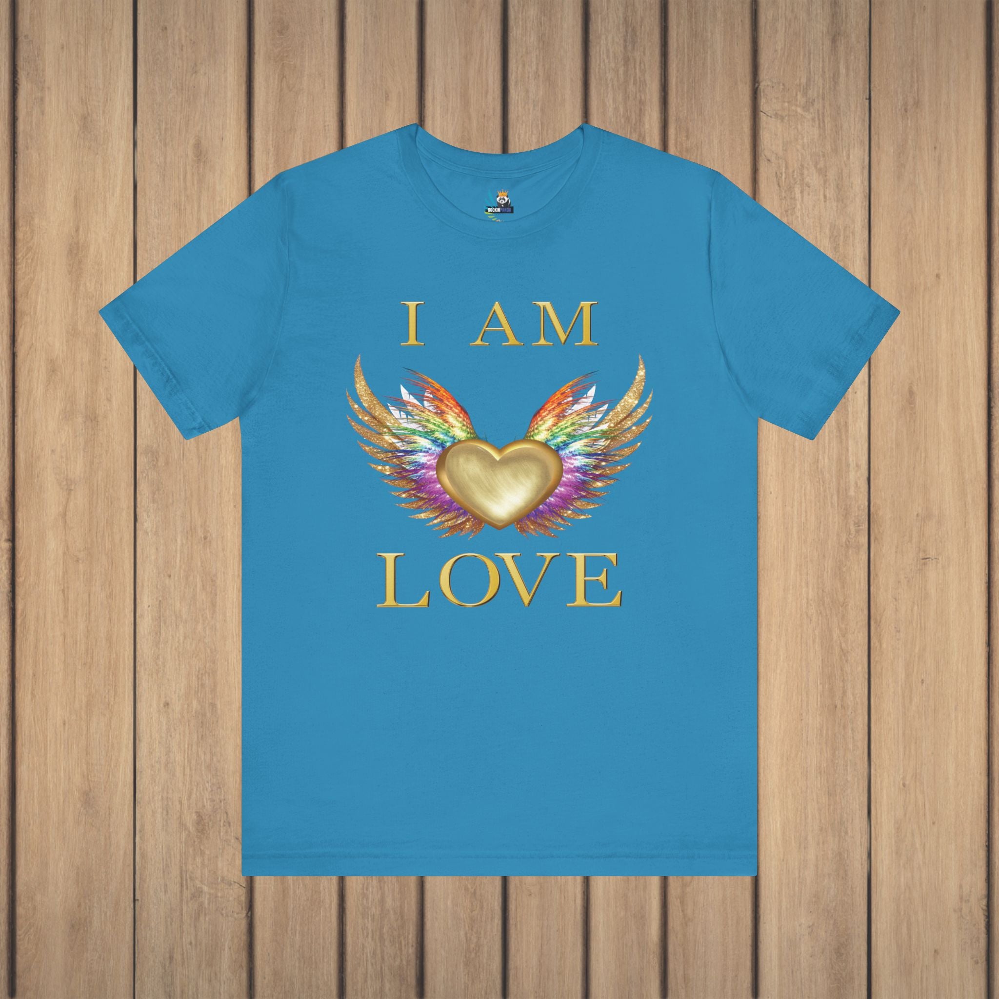 I am Love Angel Wings Short Sleeve Tee