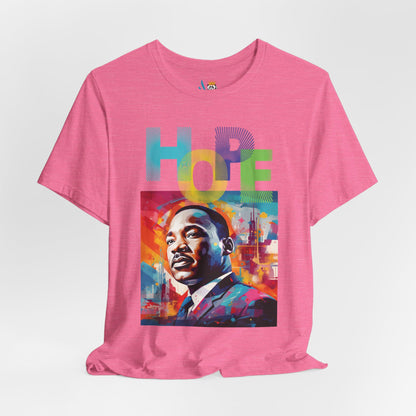 MLK Jr Hope Graffiti Art Unisex Short Sleeve Tee