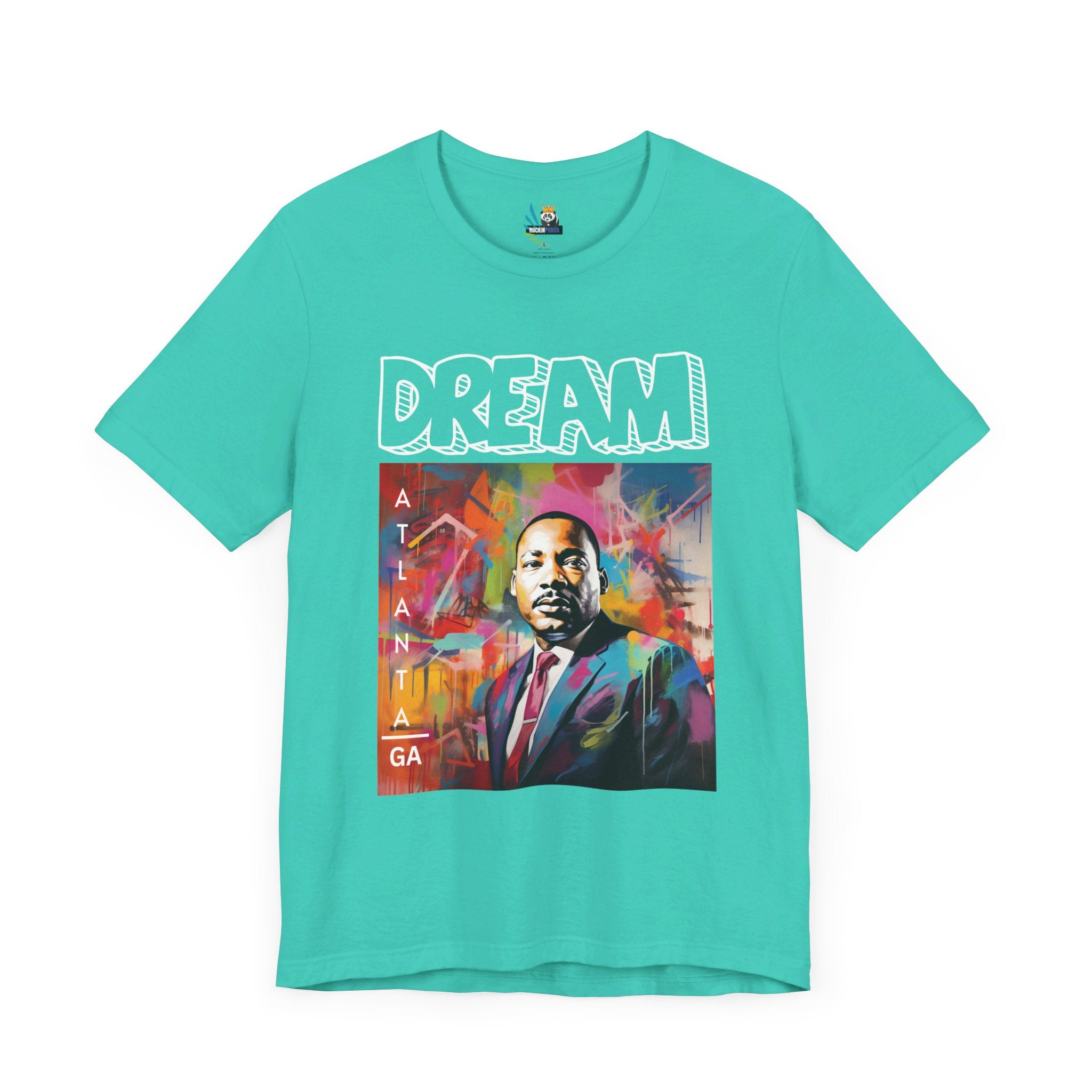 MLK Jr Dream Graffiti Art Unisex Short Sleeve Tee