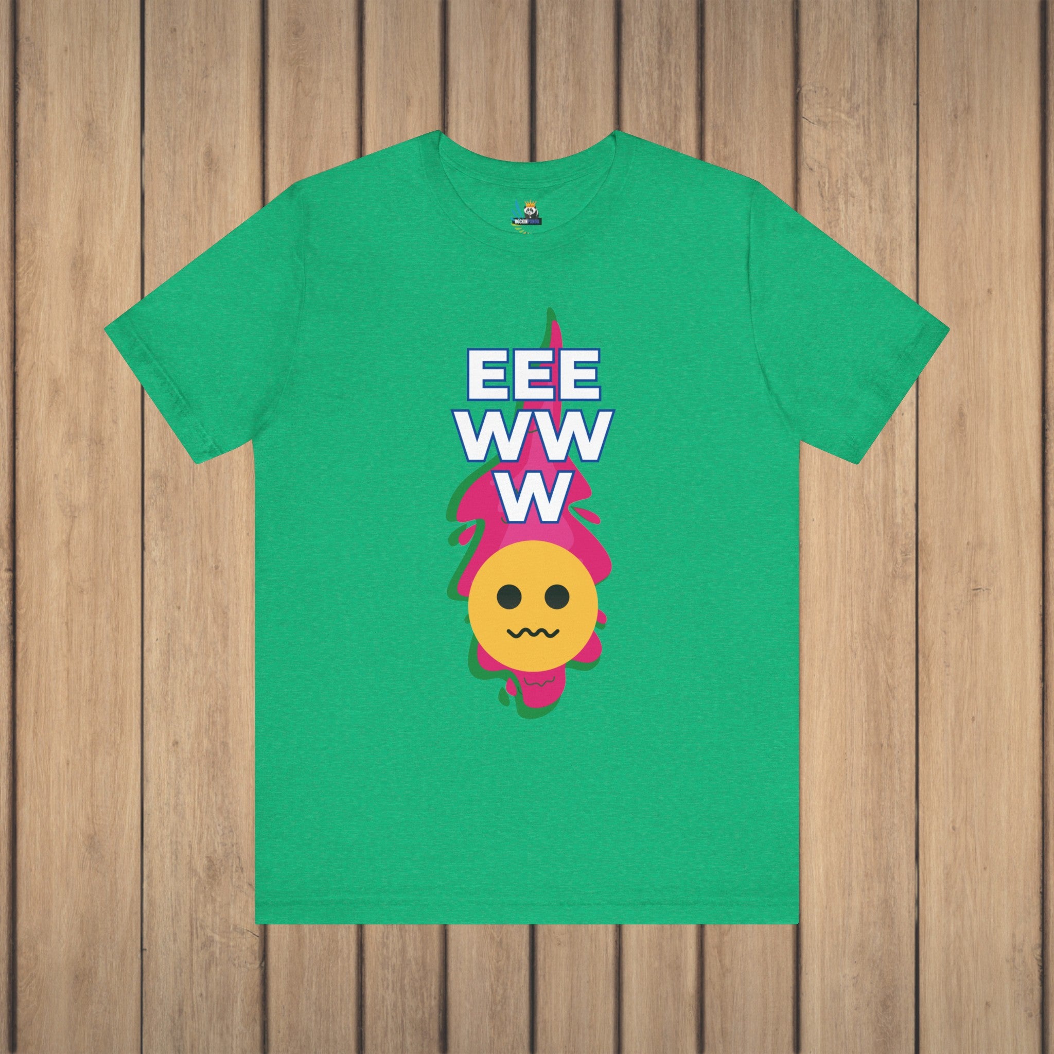 Eeewww Yuck Face Emoji Unisex Short Sleeve Tee