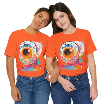 Eyes in Abstract Unisex Short Sleeve Tee