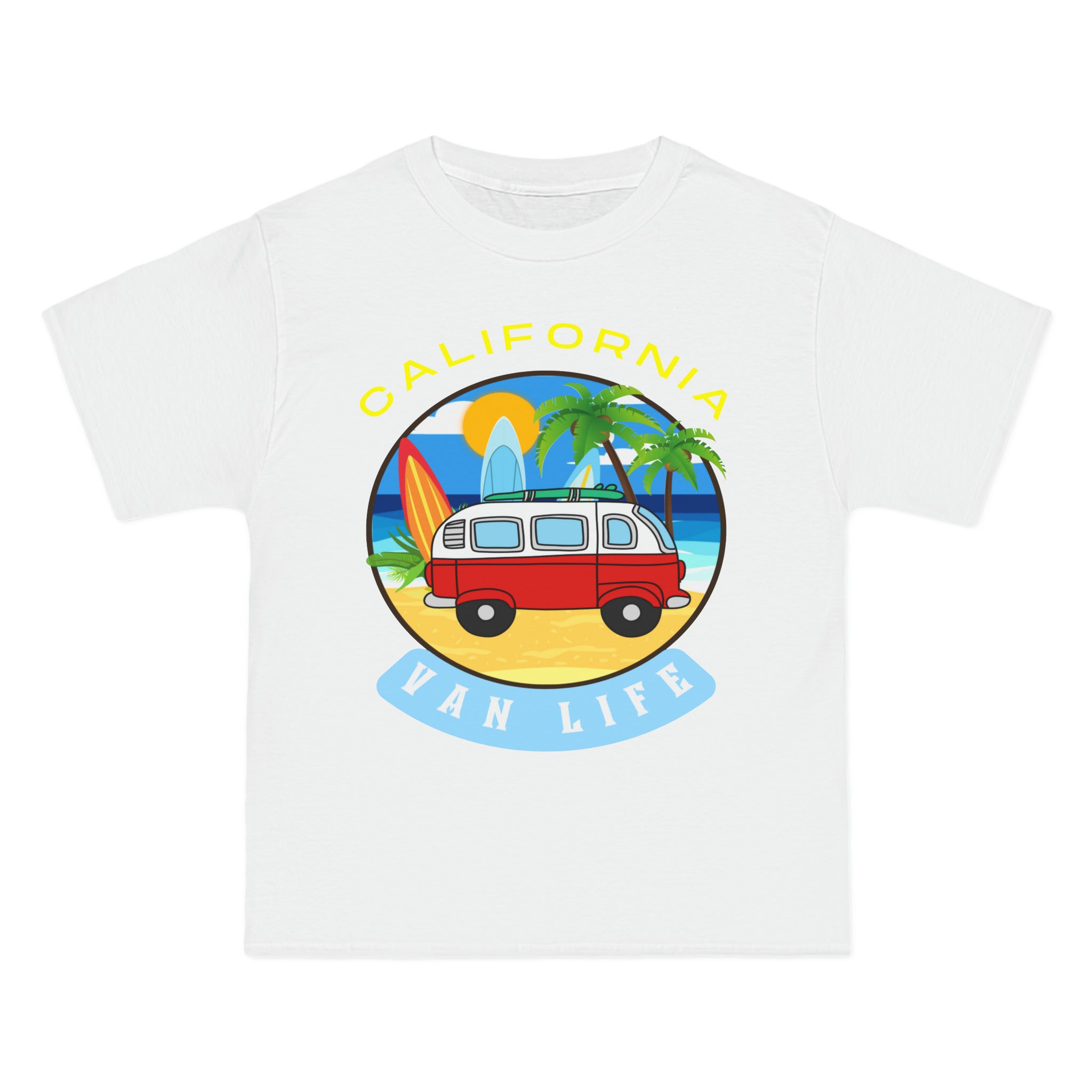 Camiseta de peso pesado Van Life California