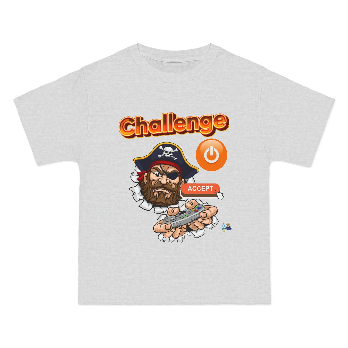 Challenge Accepted Pirate Edition Heavyweight Unisex Gaming Tee