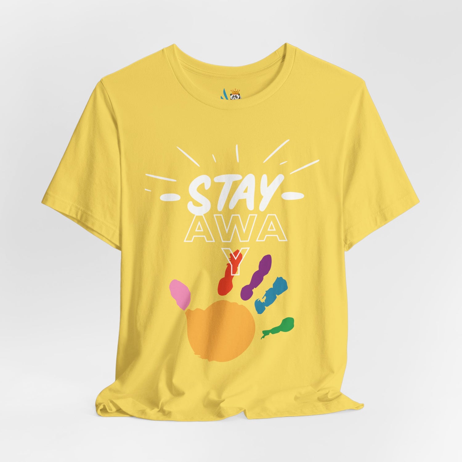 Stay Away Rainbow Hand Unisex Short Sleeve Tee