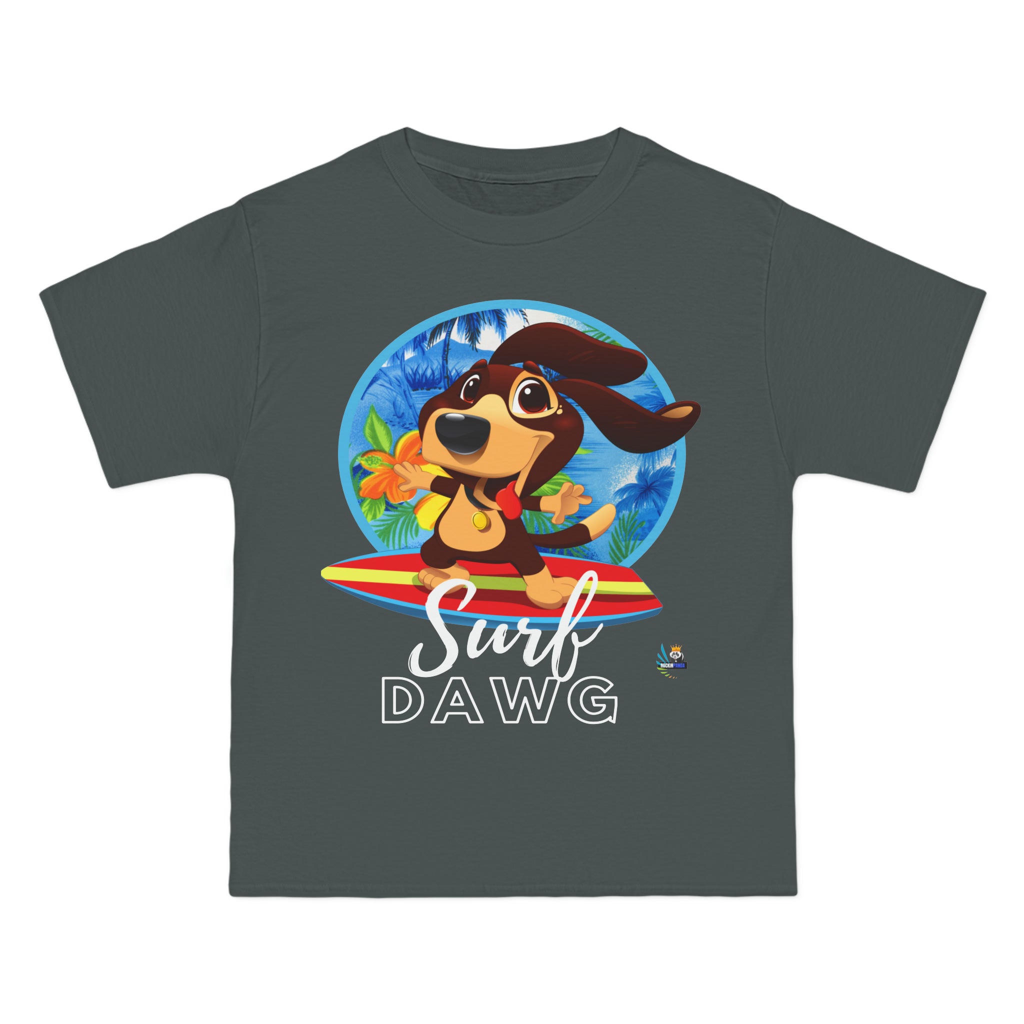 Camiseta pesada estilo hawaiano Surf Dawg