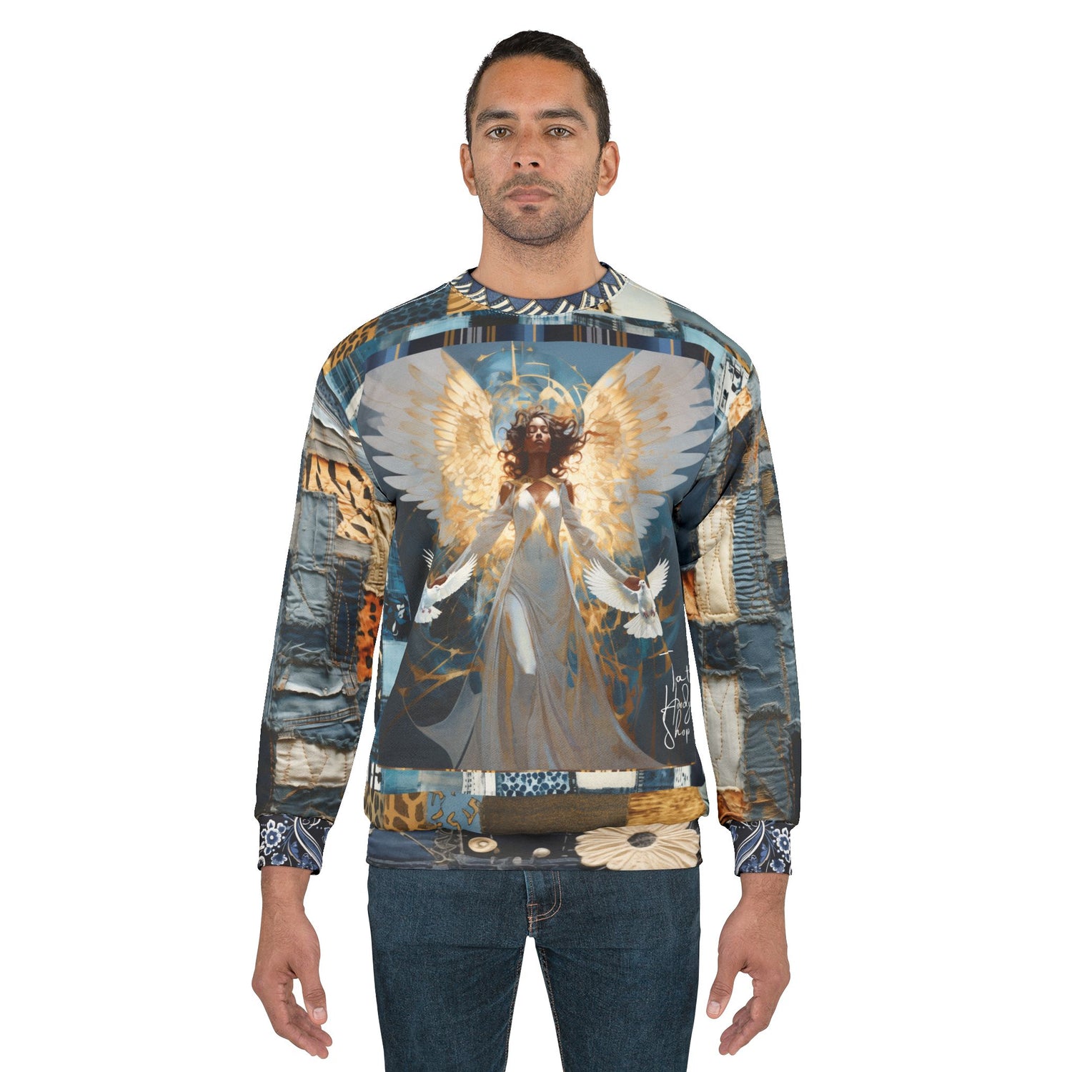 Sudadera unisex con estampado animal de ángel salvaje