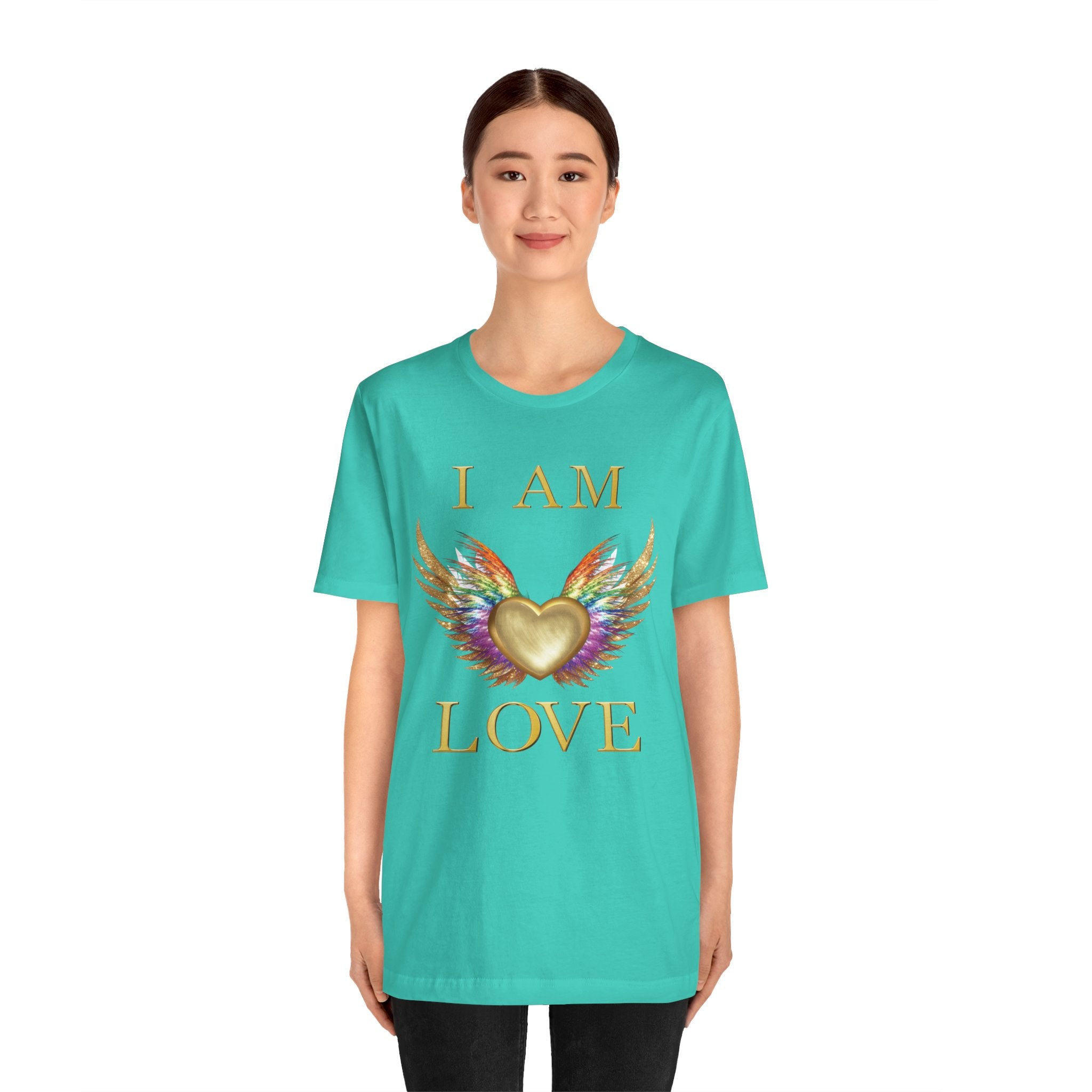 I am Love Angel Wings Short Sleeve Tee