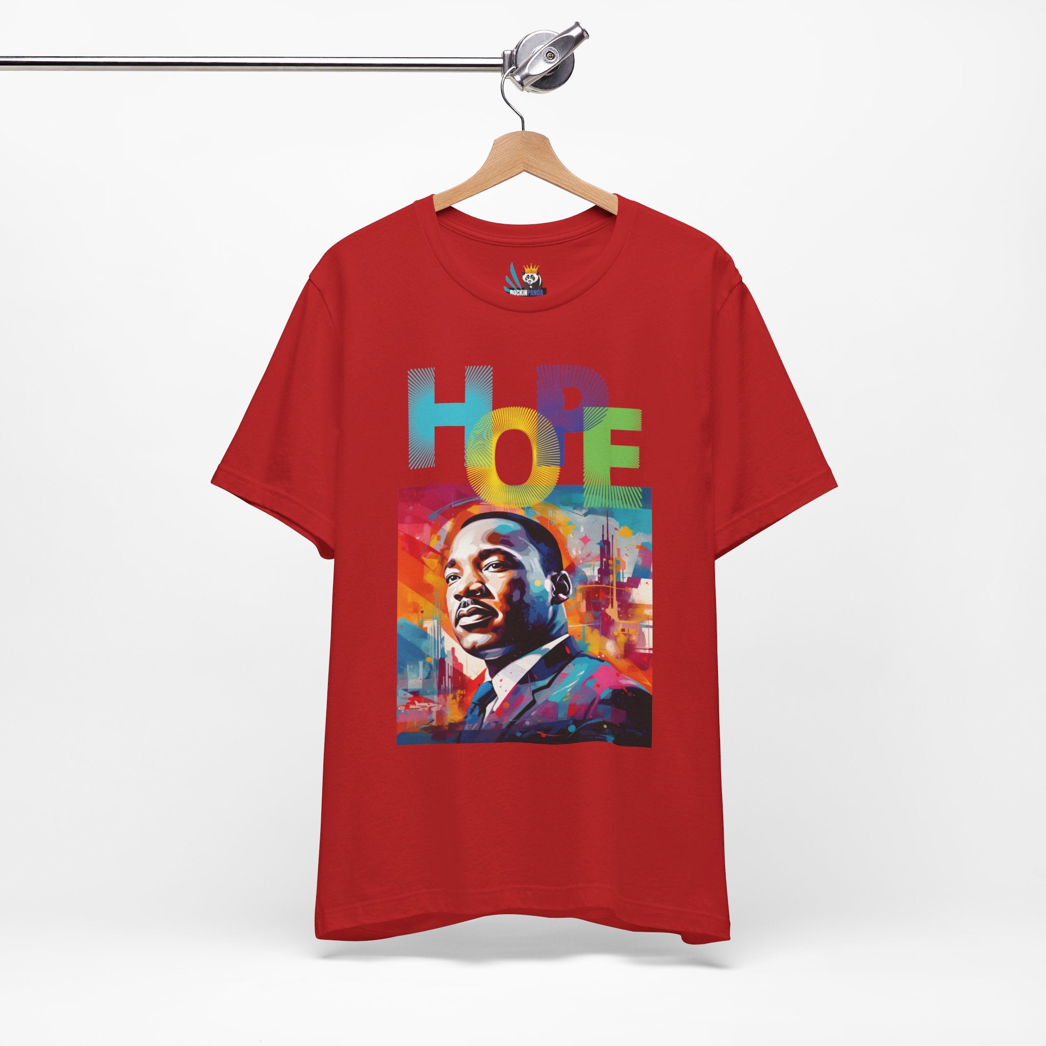 MLK Jr Hope Graffiti Art Unisex Short Sleeve Tee