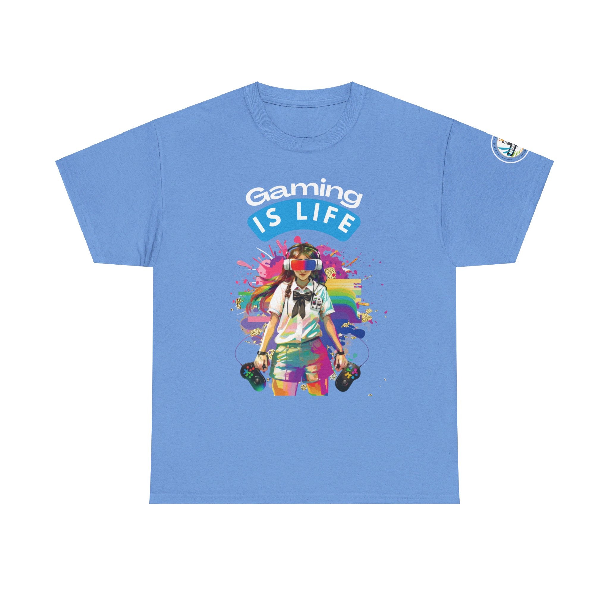 Gaming is Life - Girl Gamer Unisex Heavy Cotton Tee