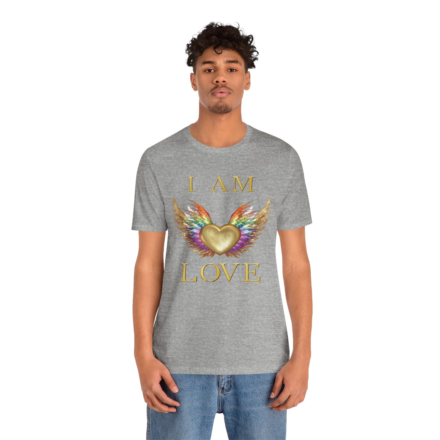 I am Love Angel Wings Short Sleeve Tee