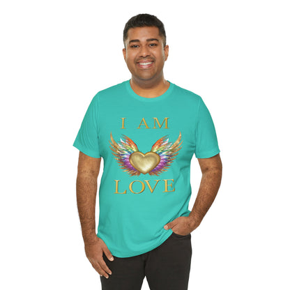 I am Love Angel Wings Short Sleeve Tee