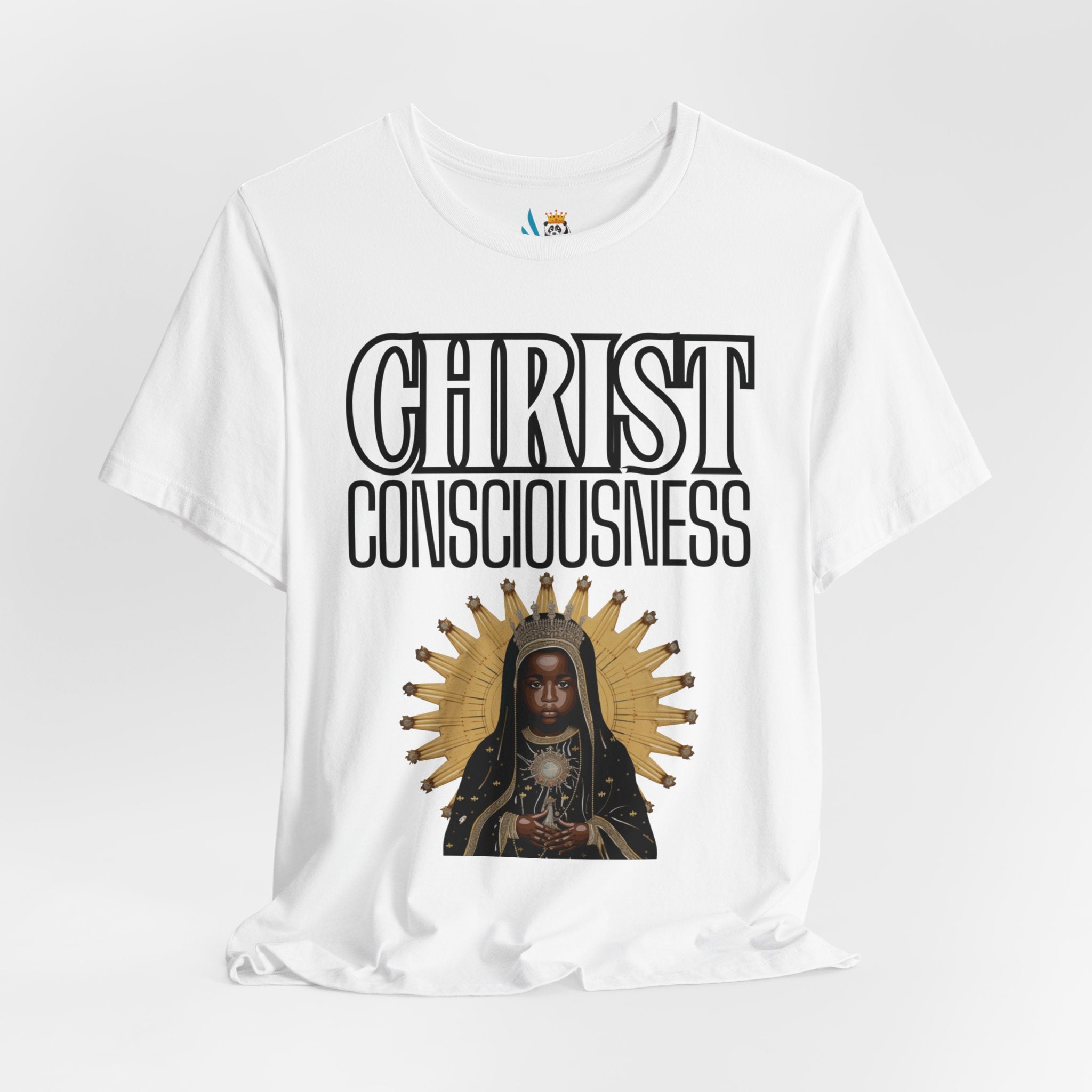 Christ Consciousness - Black Baby Jesus Unisex Short Sleeve Tee