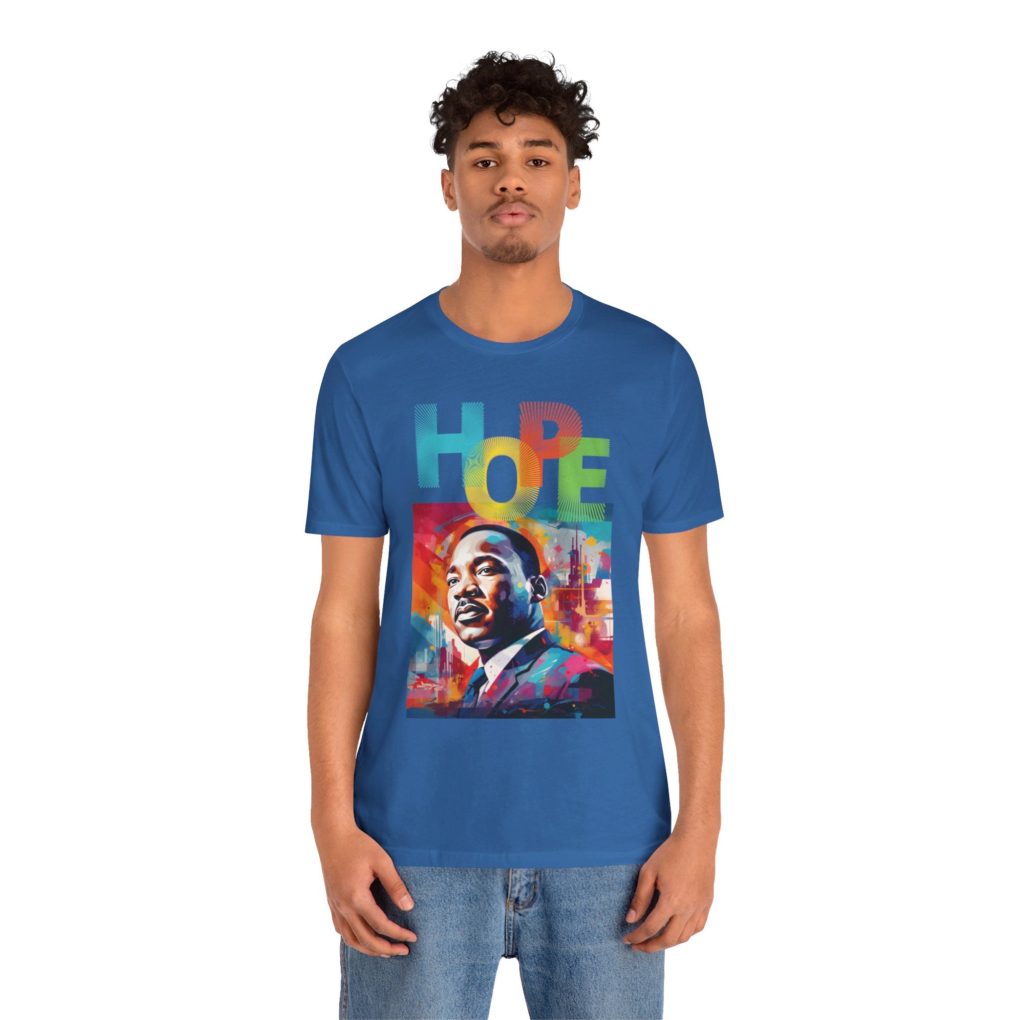 MLK Jr Hope Graffiti Art Unisex Short Sleeve Tee