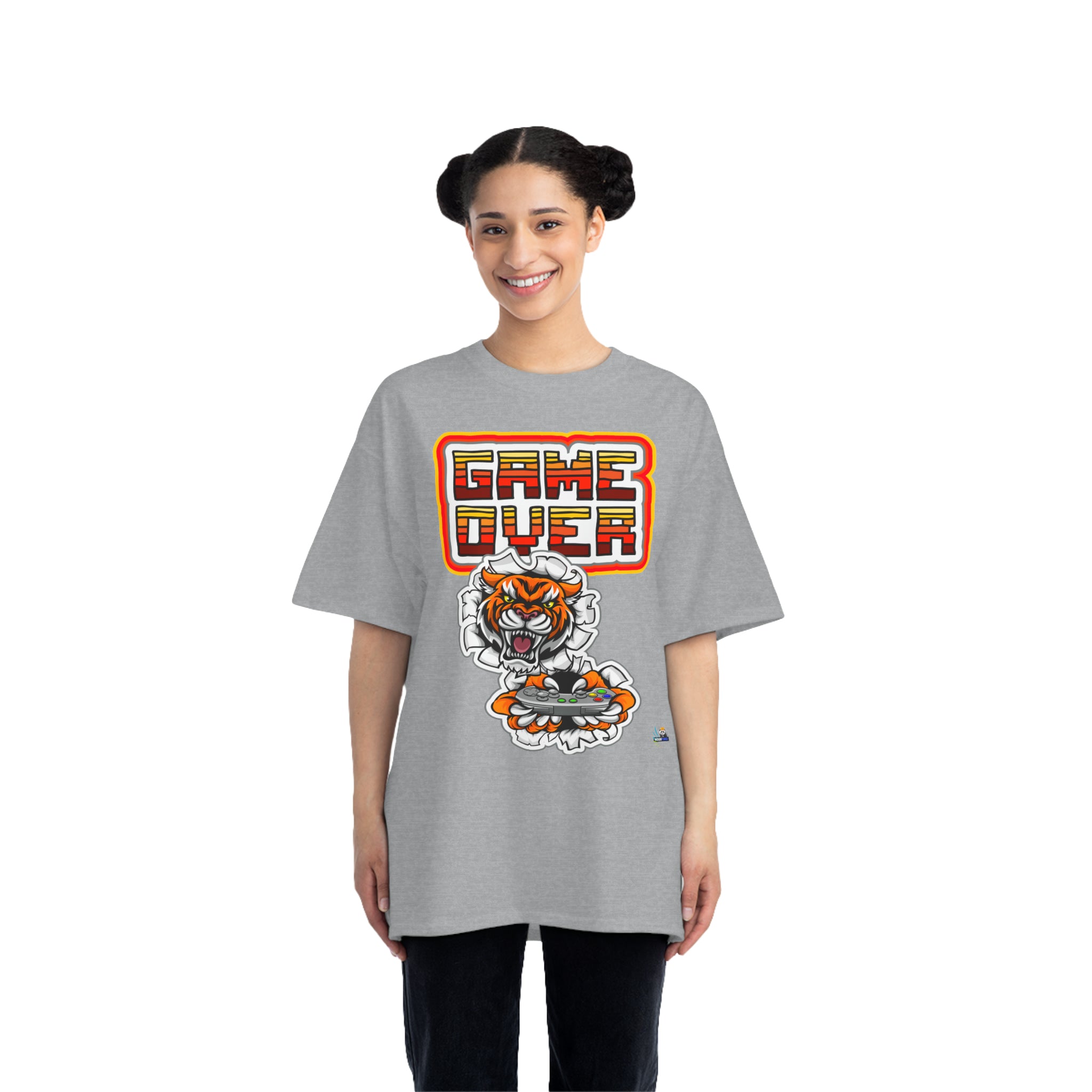 Camiseta de juego unisex de peso pesado Game Over Tiger Edition