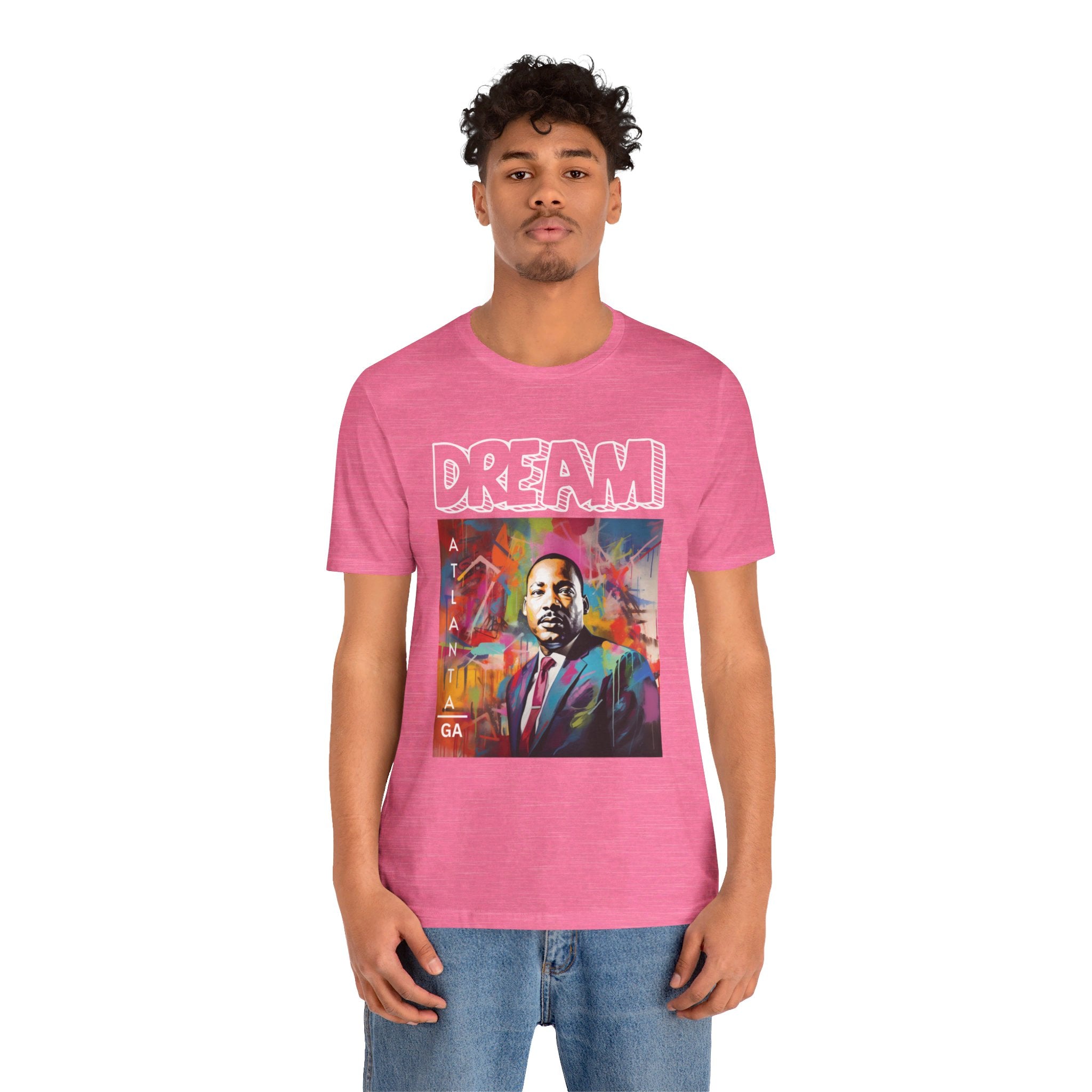 MLK Jr Dream Graffiti Art Unisex Short Sleeve Tee