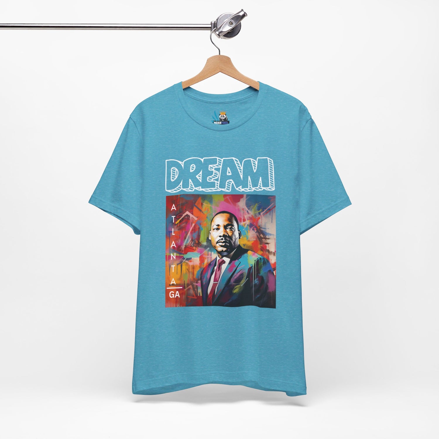 MLK Jr Dream Graffiti Art Unisex Short Sleeve Tee