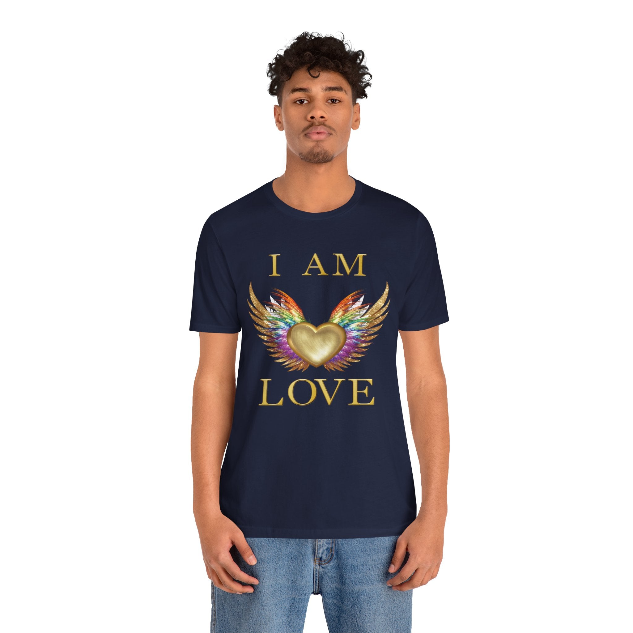 I am Love Angel Wings Short Sleeve Tee