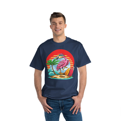 Camiseta pesada La Vida Flamingo Surfing