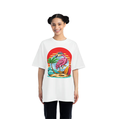 Camiseta pesada La Vida Flamingo Surfing