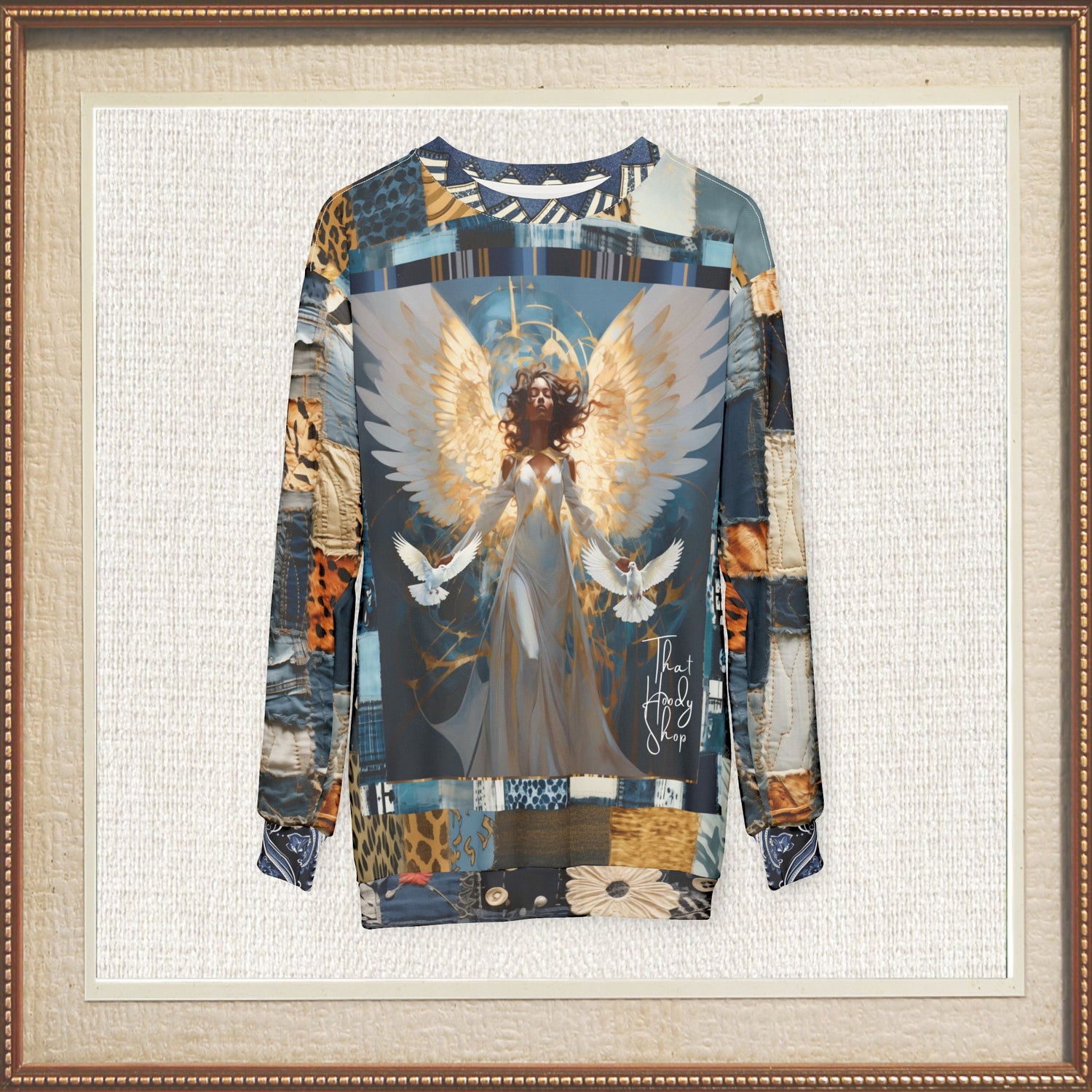 Wild Angel Animal Print Unisex Sweatshirt (Gold Label)